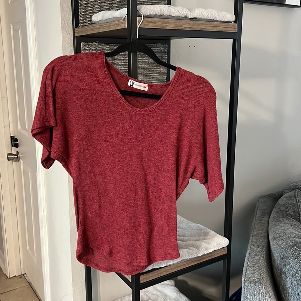 Red blouse